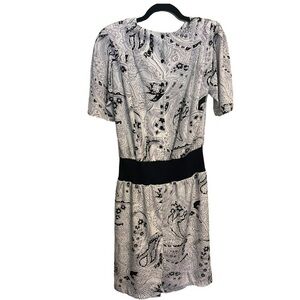 80s Vintage Paisley Dress